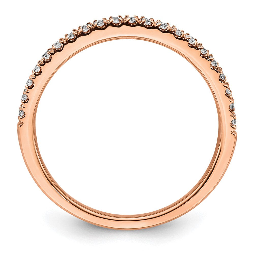 14K Roségold Ehering mit 0,25 ct. laborgezüchteten Diamanten, VS/SI+ G+