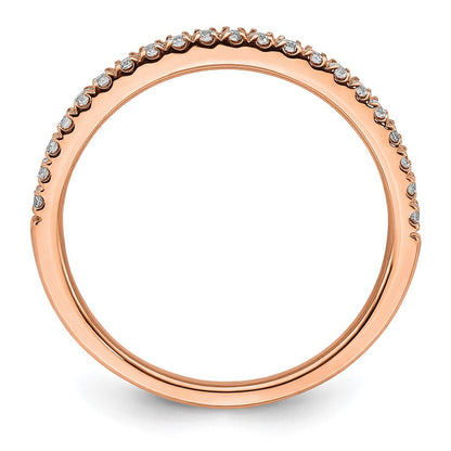 14K Roségold Ehering mit 0,25 ct. laborgezüchteten Diamanten, VS/SI+ G+
