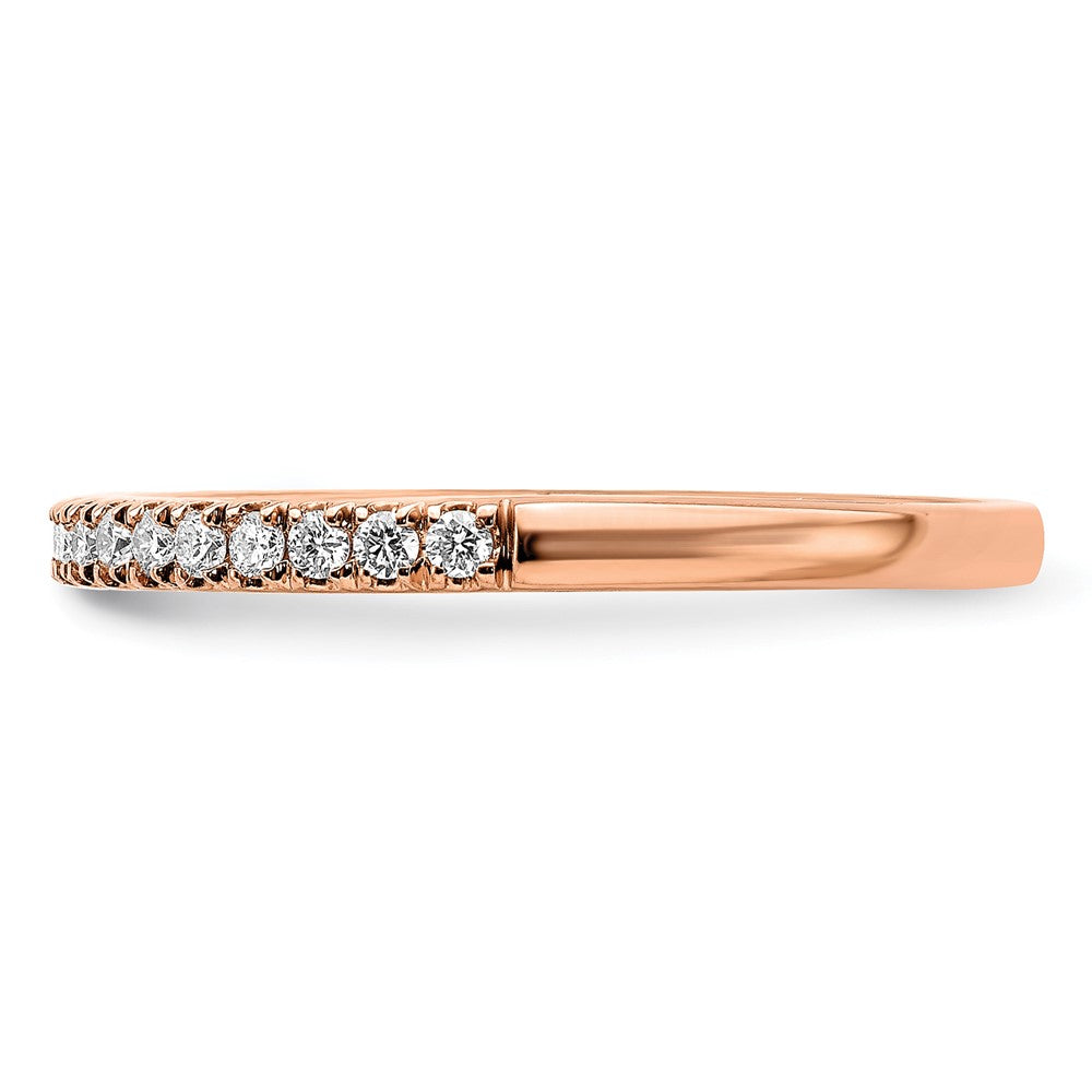 14K Roségold Ehering mit 0,25 ct. laborgezüchteten Diamanten, VS/SI+ G+