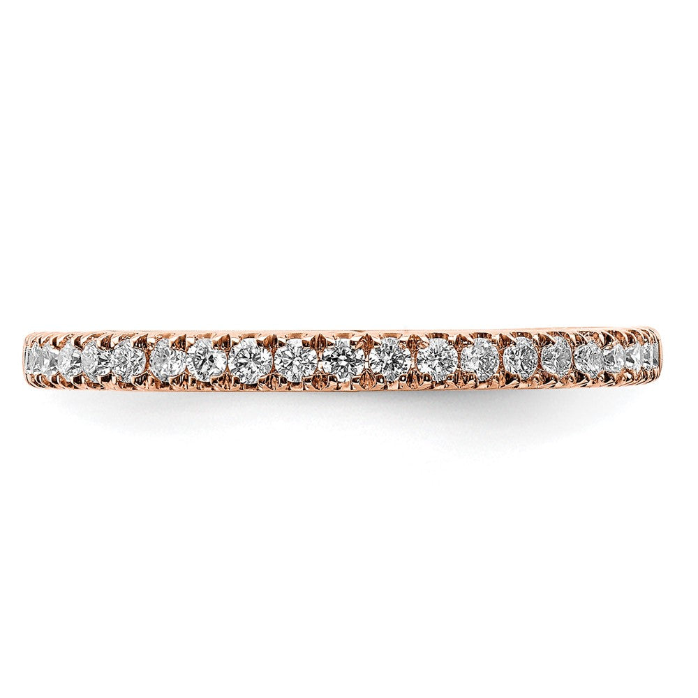 14K Roségold Ehering mit 0,25 ct. laborgezüchteten Diamanten, VS/SI+ G+