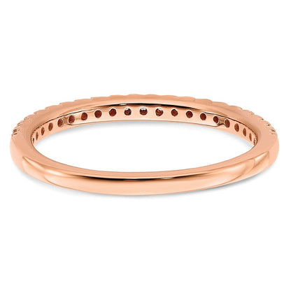 14K Roségold Ehering mit 0,25 ct. laborgezüchteten Diamanten, VS/SI+ G+