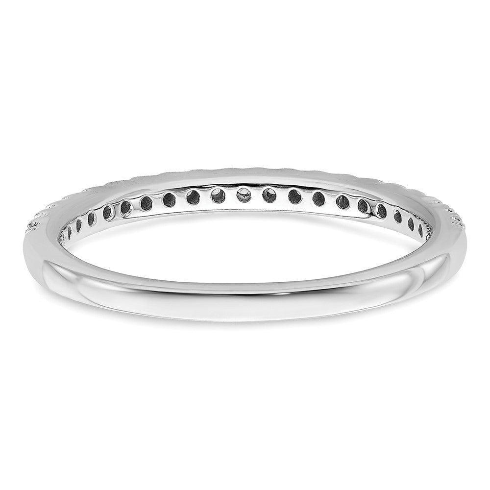 14K Weißgold Ehering mit 0,25 ct. Laborgezüchteten Diamanten VS/SI+ G+