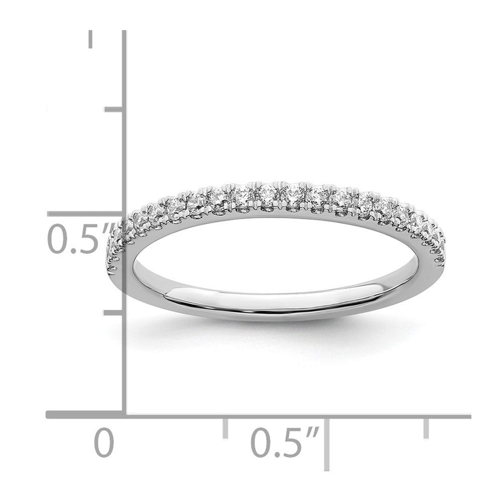 14K Weißgold Ehering mit 0,25 ct. Laborgezüchteten Diamanten VS/SI+ G+