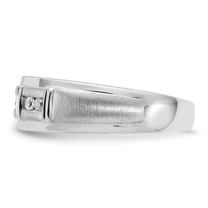 14K Weißgold Ring mit im Labor gezüchteten Diamanten VS/SI+ G+ für Herren