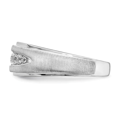 10K Weißgold Ring mit im Labor gezüchteten Diamanten, VS/SI+ G+, für Herren