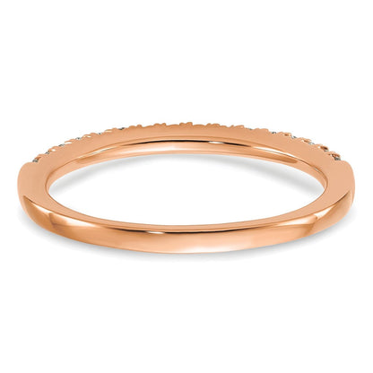 14K Roségold Ehering mit 0,25 ct. im Labor gezüchteten Diamanten, VS/SI+ G+