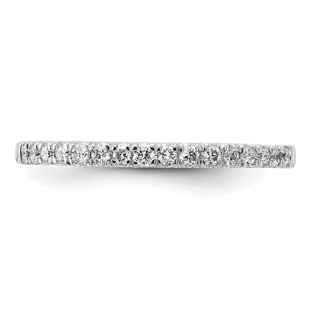 14K Weißgold Eherring mit 0,25 ct. laborgezüchteten Diamanten, VS/SI+ G+