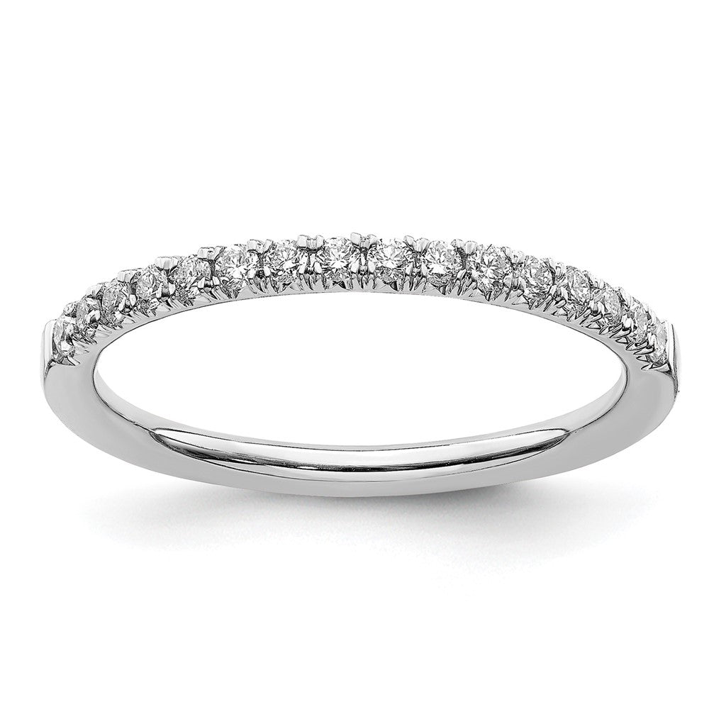 14K Weißgold Eherring mit 0,25 ct. laborgezüchteten Diamanten, VS/SI+ G+