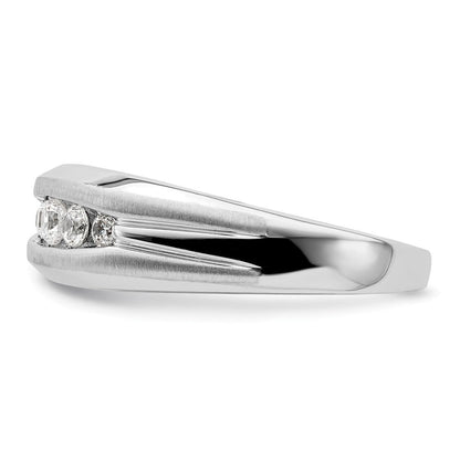 14K Weißgold Fünf-Stein-Herrenring mit 0,33 ct. Laborgezüchteten Diamanten VS/SI+ G+
