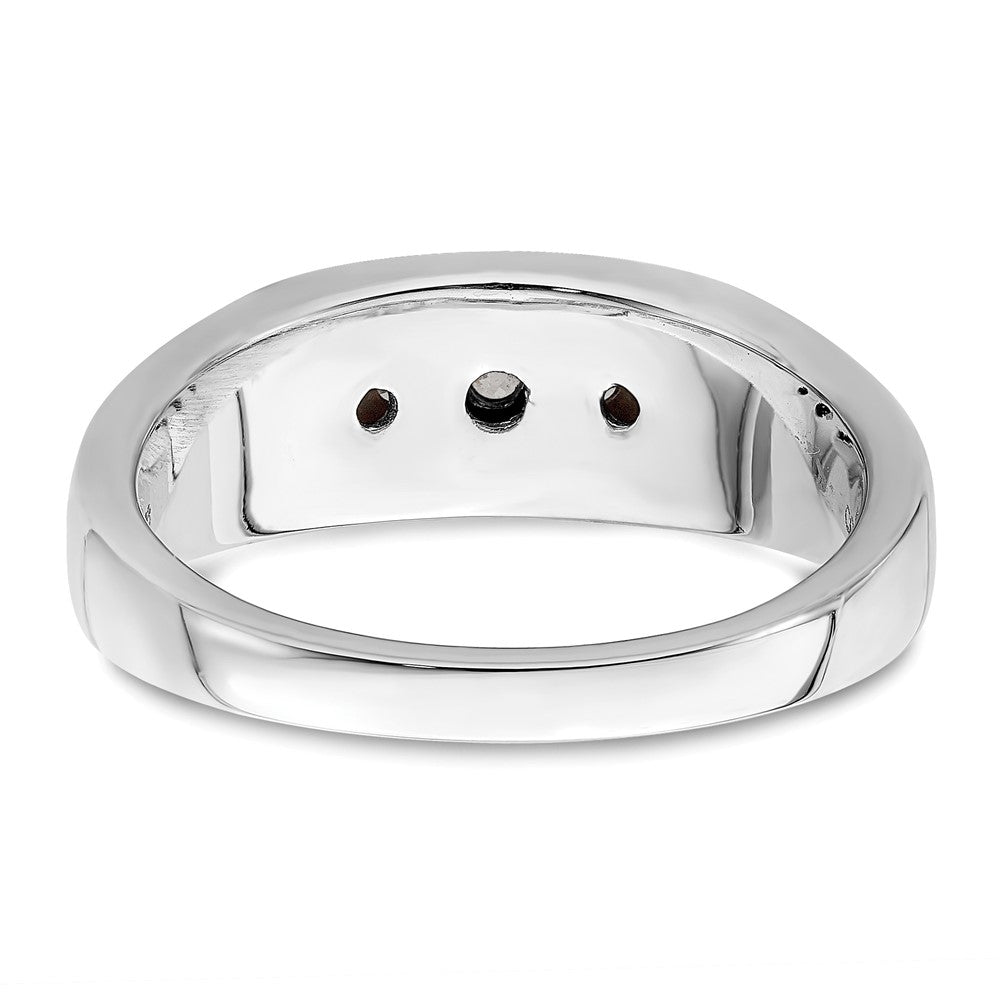 14K Weißgold Fünf-Stein-Herrenring mit 0,33 ct. Laborgezüchteten Diamanten VS/SI+ G+