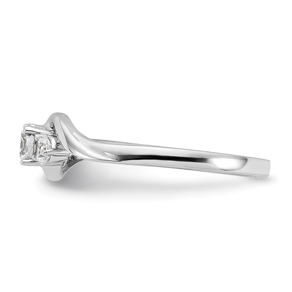 14K Weißgold Zierlicher Verlobungsring mit 0,33 ct. Labor-Diamant VS/SI+ G+