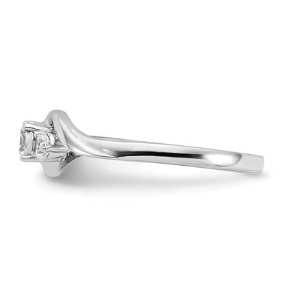 14K Weißgold Zierlicher Verlobungsring mit 0,33 ct. Labor-Diamant VS/SI+ G+