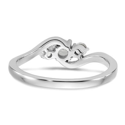 14K Weißgold Zierlicher Verlobungsring mit 0,33 ct. Labor-Diamant VS/SI+ G+