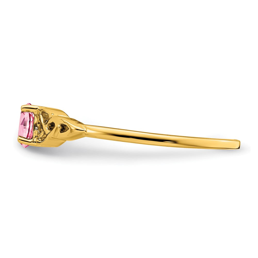 10K Gelbgold Amethyst Keltisch Knoten Ring