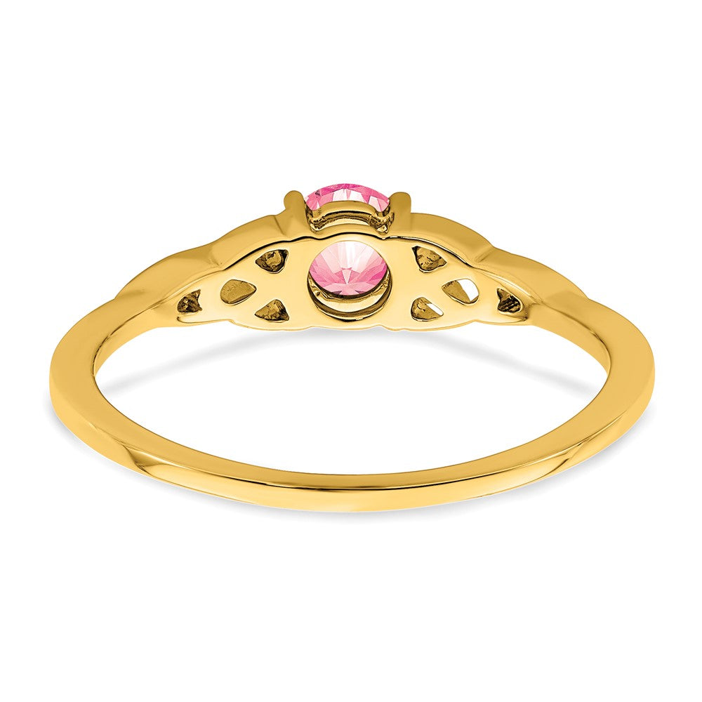10K Gelbgold Amethyst Keltisch Knoten Ring