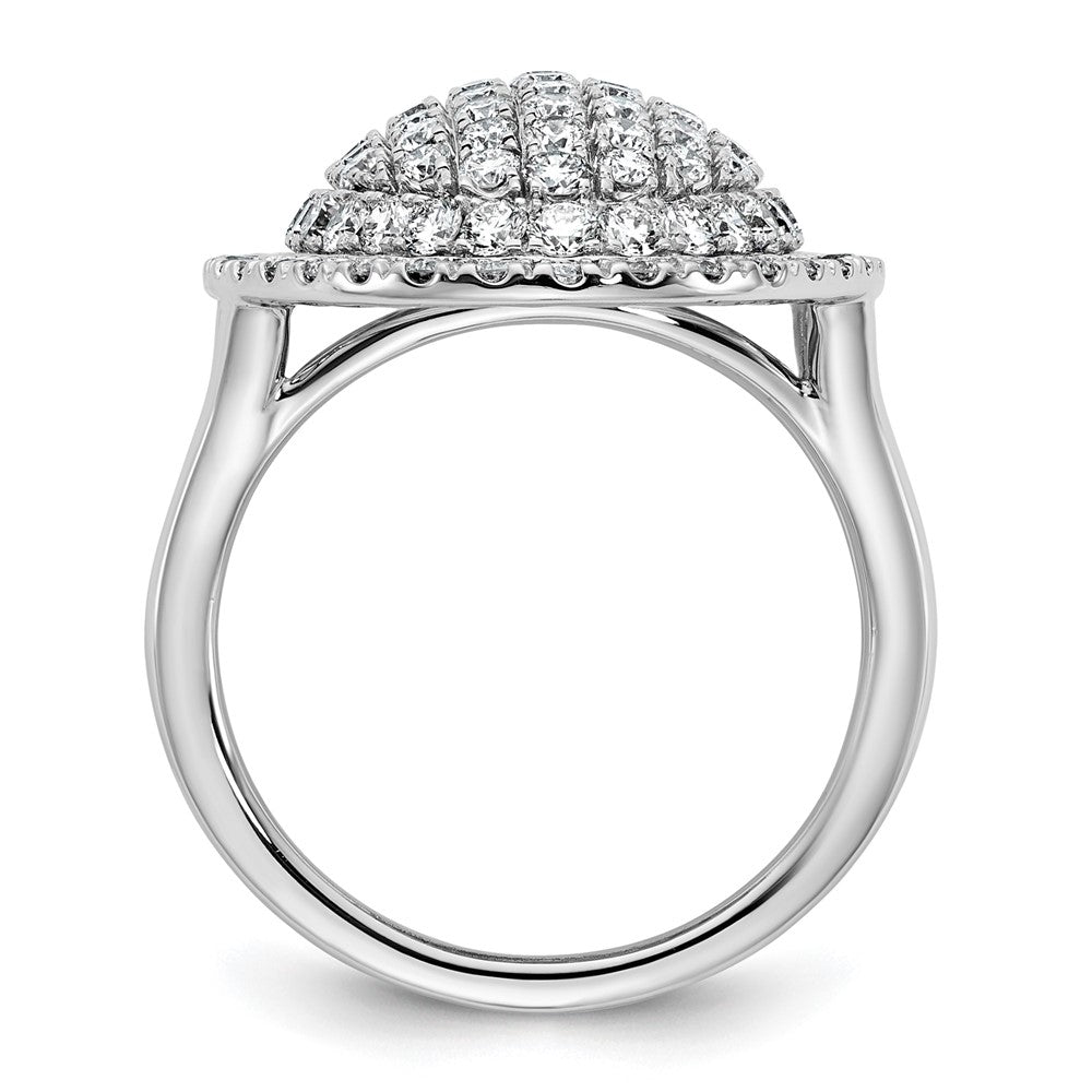 14K Weißgold 2 1/4 Karat Im Labor Gezüchtet Diamant Vs/si+ G+ Komplett Mode Ring