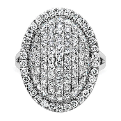 14K Weißgold 2 1/4 Karat Im Labor Gezüchtet Diamant Vs/si+ G+ Komplett Mode Ring