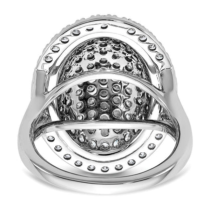 14K Weißgold 2 1/4 Karat Im Labor Gezüchtet Diamant Vs/si+ G+ Komplett Mode Ring