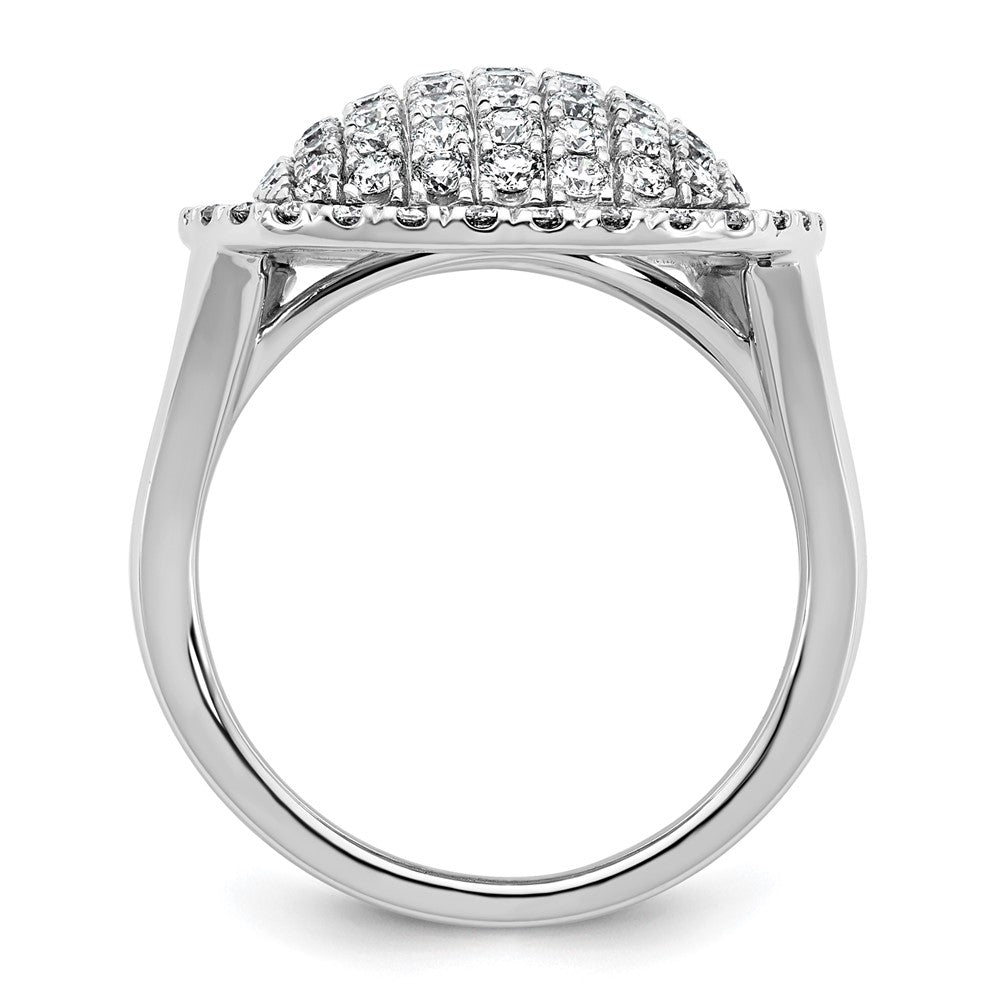 14K Weißgold 2 Karat Im Labor Gezüchtet Diamant Vs/si+ G+ Komplett Mode Ring