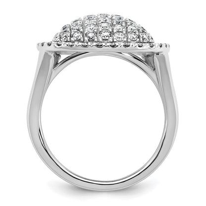 14K Weißgold 2 Karat Im Labor Gezüchtet Diamant Vs/si+ G+ Komplett Mode Ring