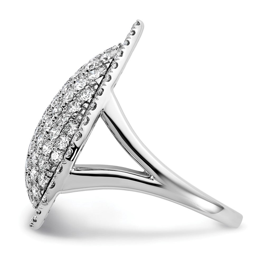 14K Weißgold 2 Karat Im Labor Gezüchtet Diamant Vs/si+ G+ Komplett Mode Ring