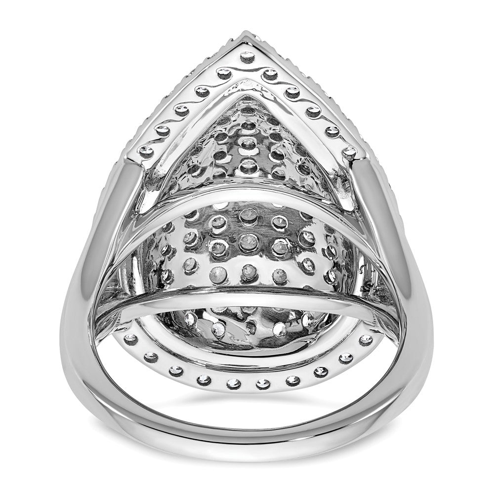 14K Weißgold 2 Karat Im Labor Gezüchtet Diamant Vs/si+ G+ Komplett Mode Ring