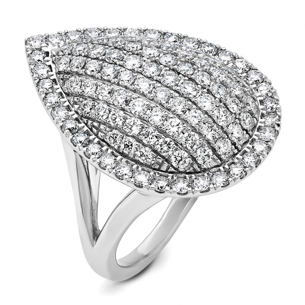 14K Weißgold 2 Karat Im Labor Gezüchtet Diamant Vs/si+ G+ Komplett Mode Ring