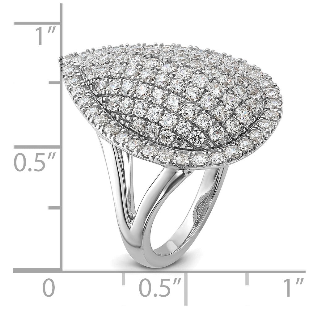 14K Weißgold 2 Karat Im Labor Gezüchtet Diamant Vs/si+ G+ Komplett Mode Ring