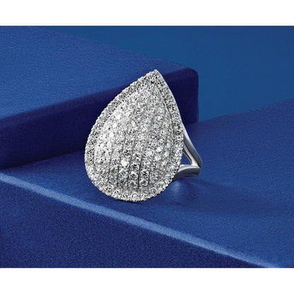 14K Weißgold 2 Karat Im Labor Gezüchtet Diamant Vs/si+ G+ Komplett Mode Ring