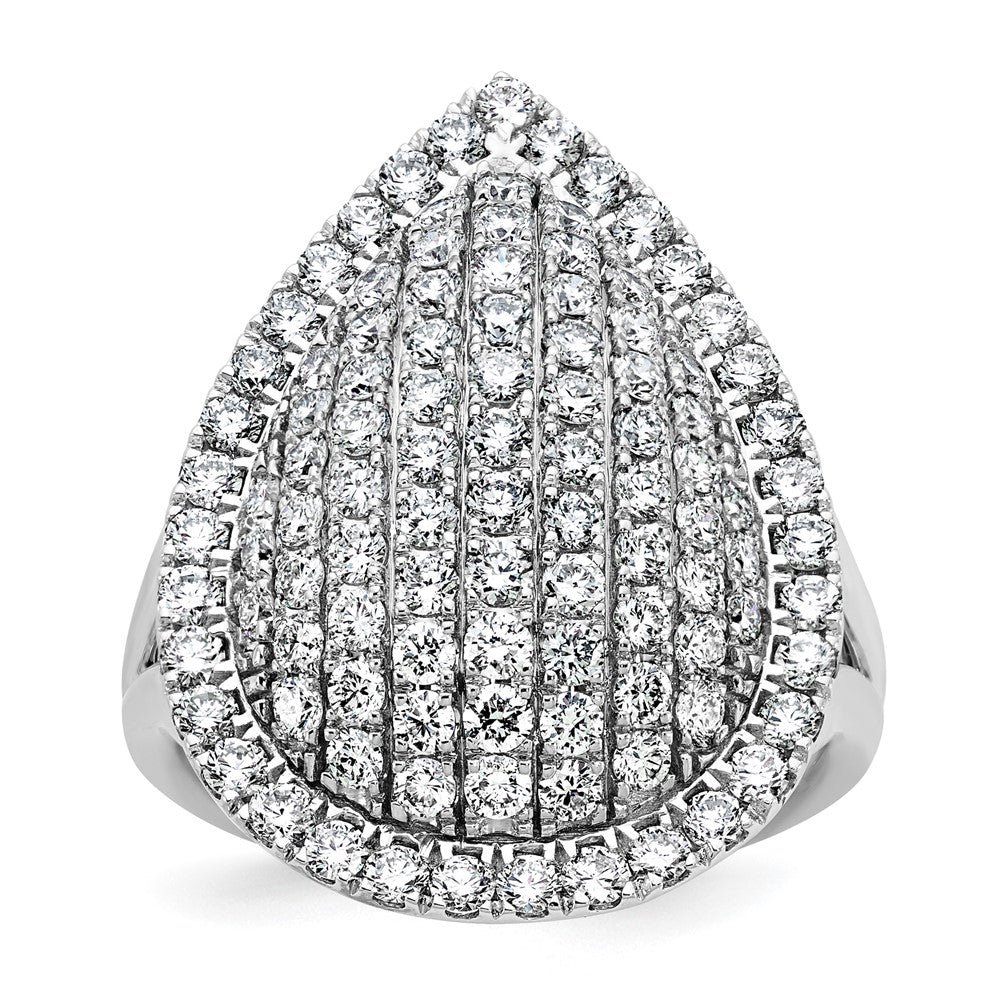 14K Weißgold 2 Karat Im Labor Gezüchtet Diamant Vs/si+ G+ Komplett Mode Ring