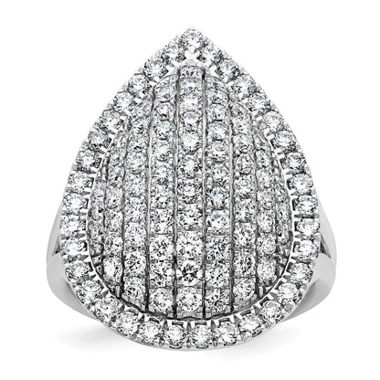 14K Weißgold 2 Karat Im Labor Gezüchtet Diamant Vs/si+ G+ Komplett Mode Ring