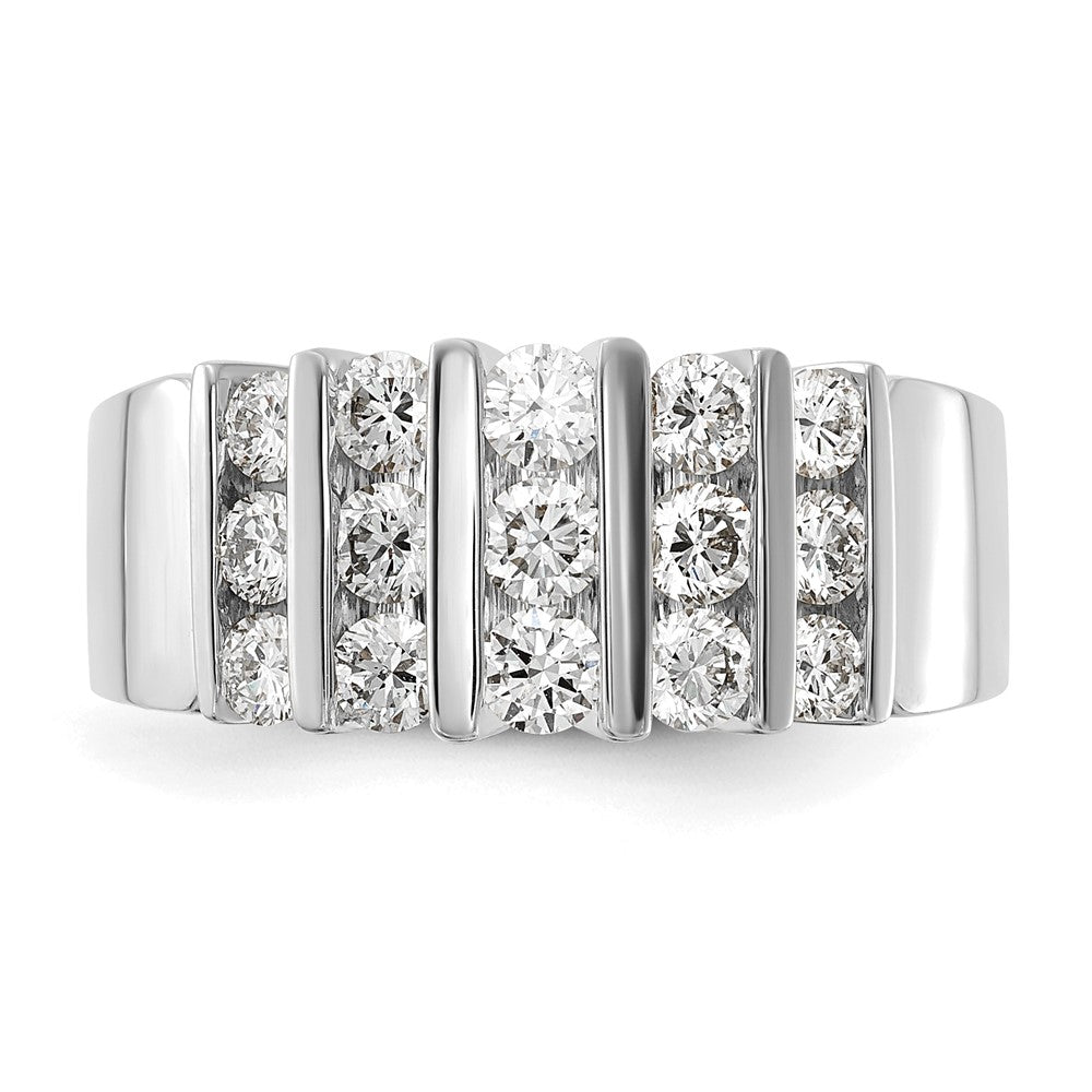 14K Weißgold Ring mit 1 ct. laborgezüchteten Diamanten, VS/SI