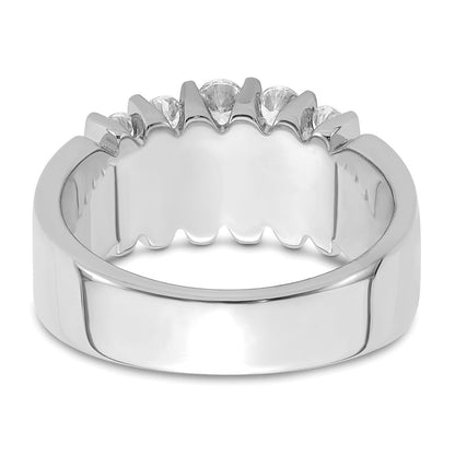 14K Weißgold Ring mit 1 ct. laborgezüchteten Diamanten, VS/SI