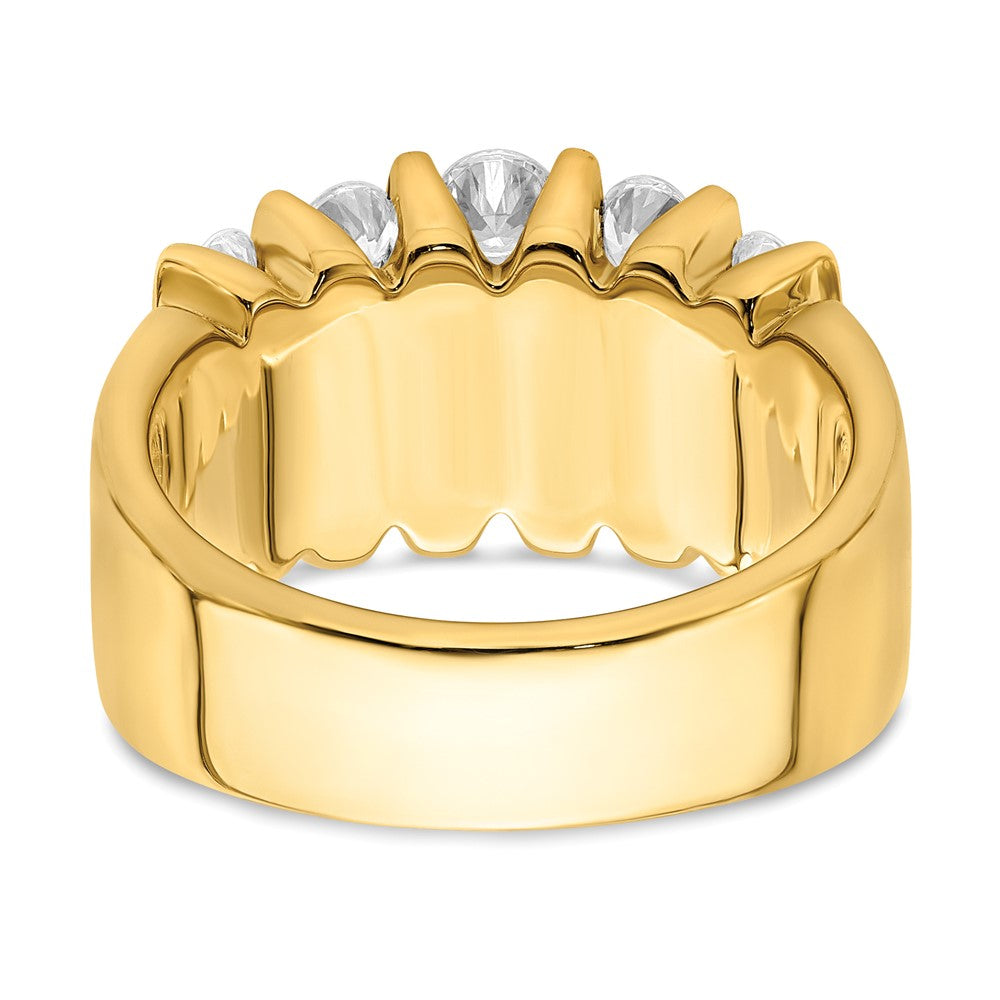 14K Gelbgold Ring mit 1,5 ct. Labor-gezüchteten Diamanten VS/SI