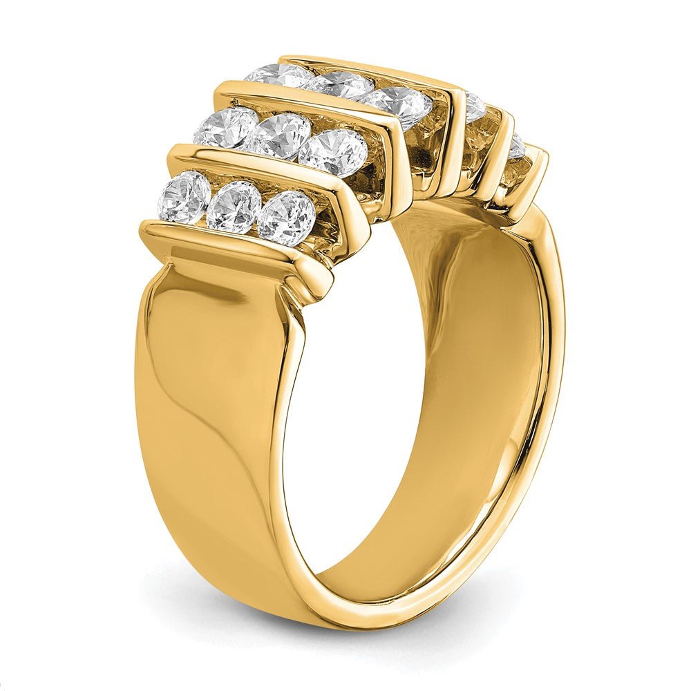 14K Gelbgold Ring mit 1,5 ct. Labor-gezüchteten Diamanten VS/SI