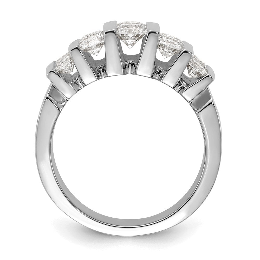 14K Weißgold Ring mit 2 ct. im Labor gezüchteten Diamanten VS/SI