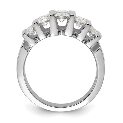 14K Weißgold Ring mit 2 ct. im Labor gezüchteten Diamanten VS/SI