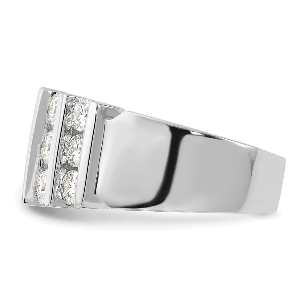 14K Weißgold Ring mit 2 ct. im Labor gezüchteten Diamanten VS/SI