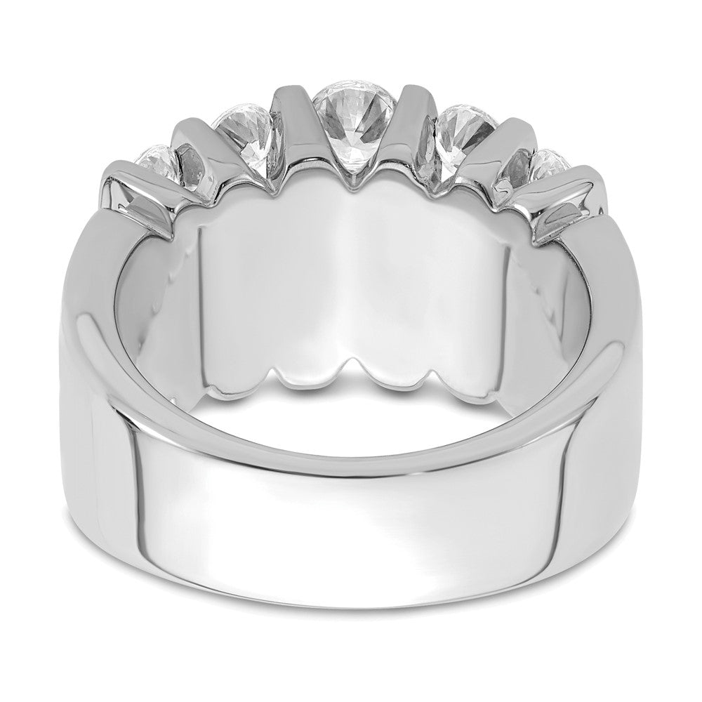 14K Weißgold Ring mit 2 ct. im Labor gezüchteten Diamanten VS/SI