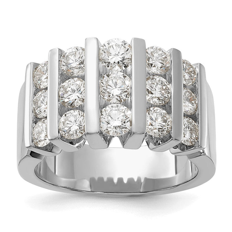 14K Weißgold Ring mit 2 ct. im Labor gezüchteten Diamanten VS/SI