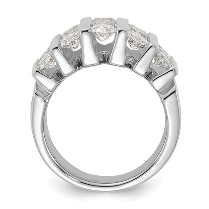 14K Weißgold Ring mit 3 ct. im Labor gezüchteten Diamanten, VS/SI