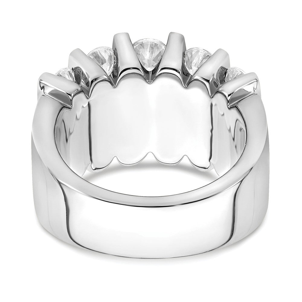14K Weißgold Ring mit 3 ct. im Labor gezüchteten Diamanten, VS/SI