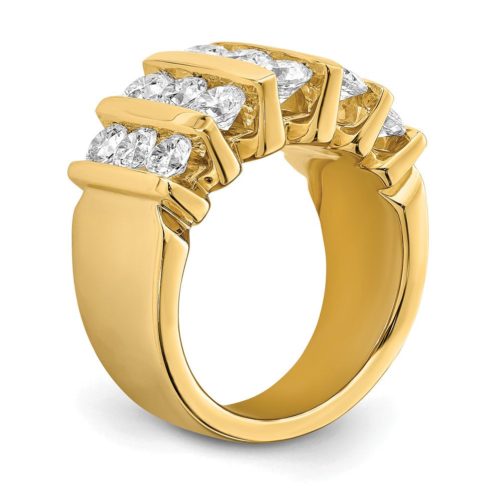 14K Gelbgold Ring mit 3 ct. Laborgezüchteten Diamanten VS/SI