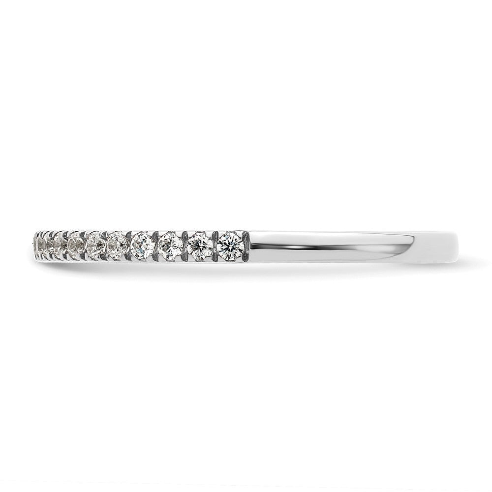 14K Weißgold 1/5 Karat Diamant Komplett Ehering
