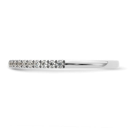 14K Weißgold 1/5 Karat Diamant Komplett Ehering
