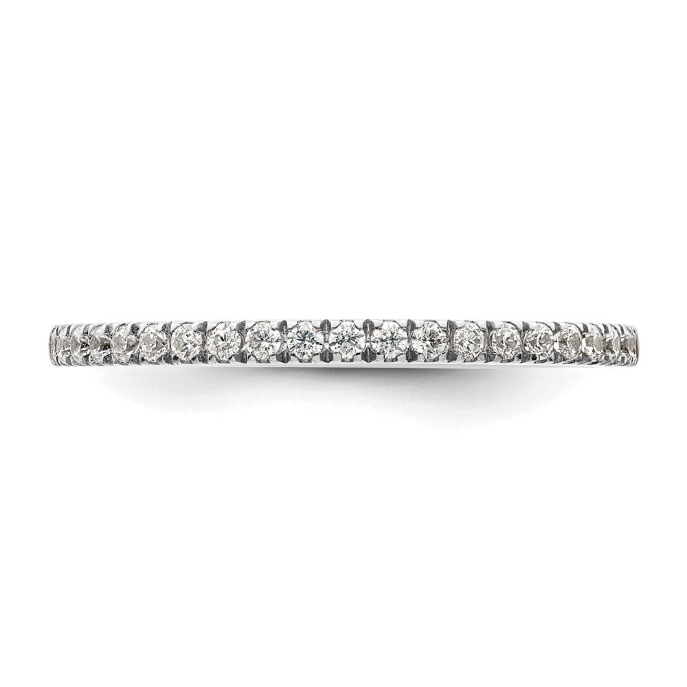 14K Weißgold 1/5 Karat Diamant Komplett Ehering