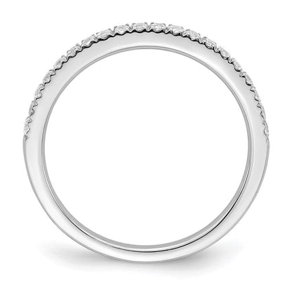 14K Weißgold Ehering mit 0,25 ct. im Labor gezüchteten Diamanten, VS/SI+ G+