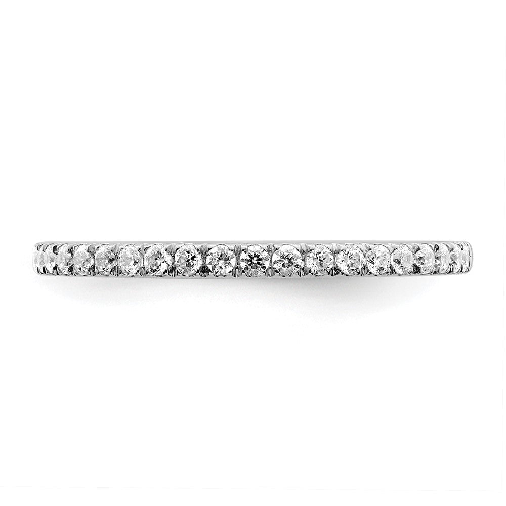 14K Weißgold Ehering mit 0,25 ct. im Labor gezüchteten Diamanten, VS/SI+ G+