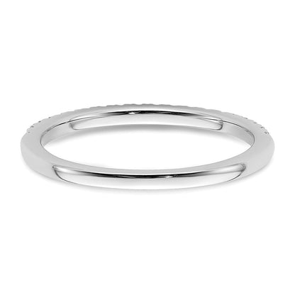 14K Weißgold Ehering mit 0,25 ct. im Labor gezüchteten Diamanten, VS/SI+ G+