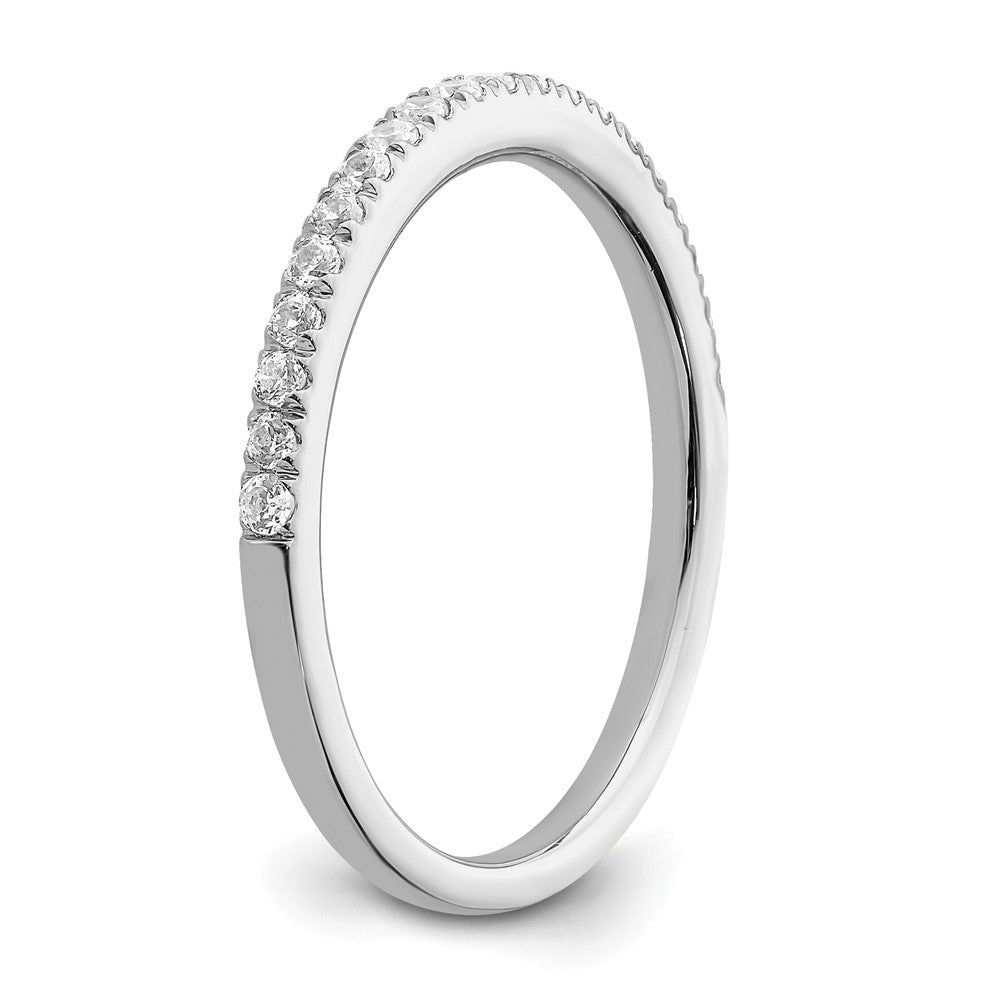 14K Weißgold Ehering mit 0,25 ct. im Labor gezüchteten Diamanten, VS/SI+ G+